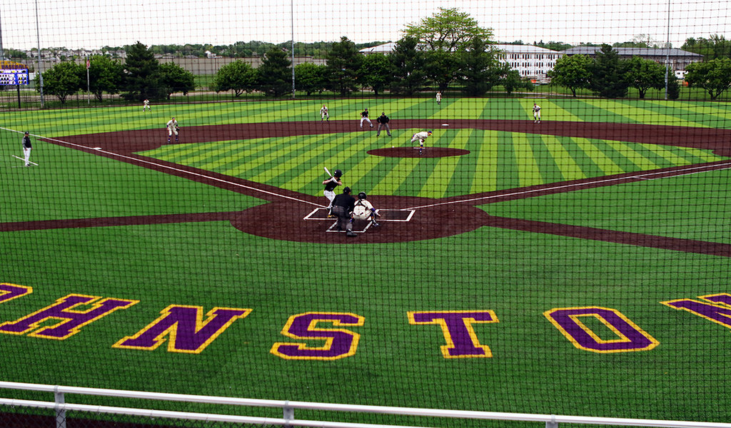 wide view of new baseball facility during game