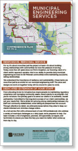 Screenshot thumbnail of municipal engineering services brochure.