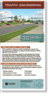 Screenshot thumbnail of traffic engineering brochure.