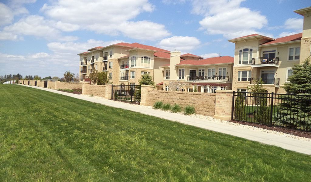 Community center at recently developed Pleasant View apartments in Madison, WI.