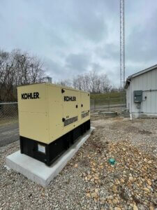 yellow Kohler generator