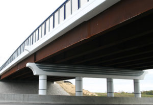 Under interstate bridge
