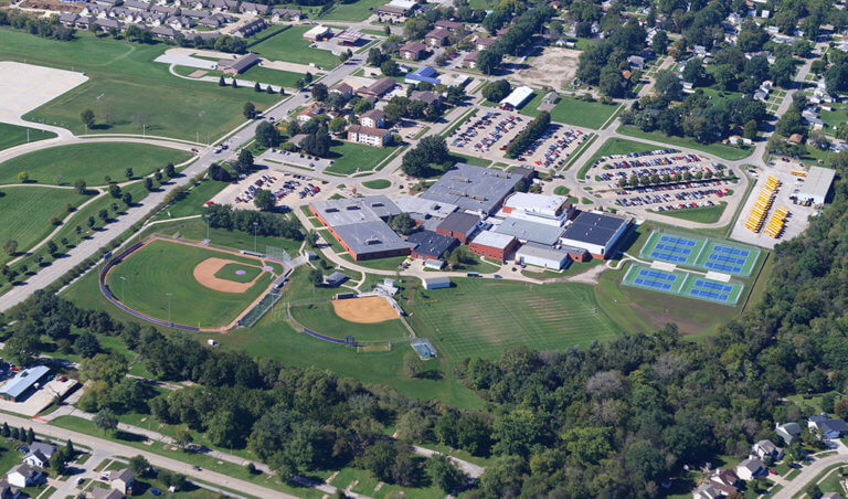 Athletic complex in Indianola Iowa