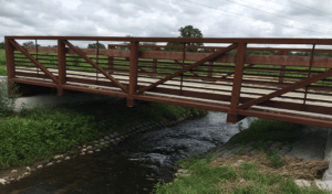new steel bridge over wanatee creek
