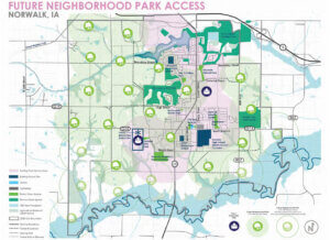 Future Neighborhood Park Access Plan for Norwalk