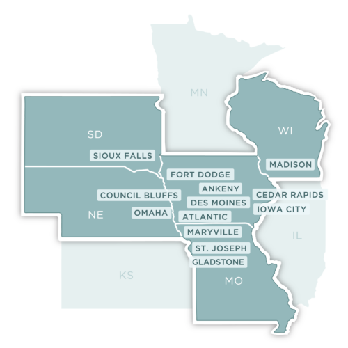 Map of Snyder & Associates Office Locations