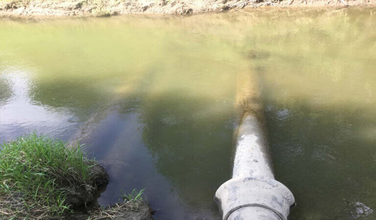 exposed siphon at omaha papio creek