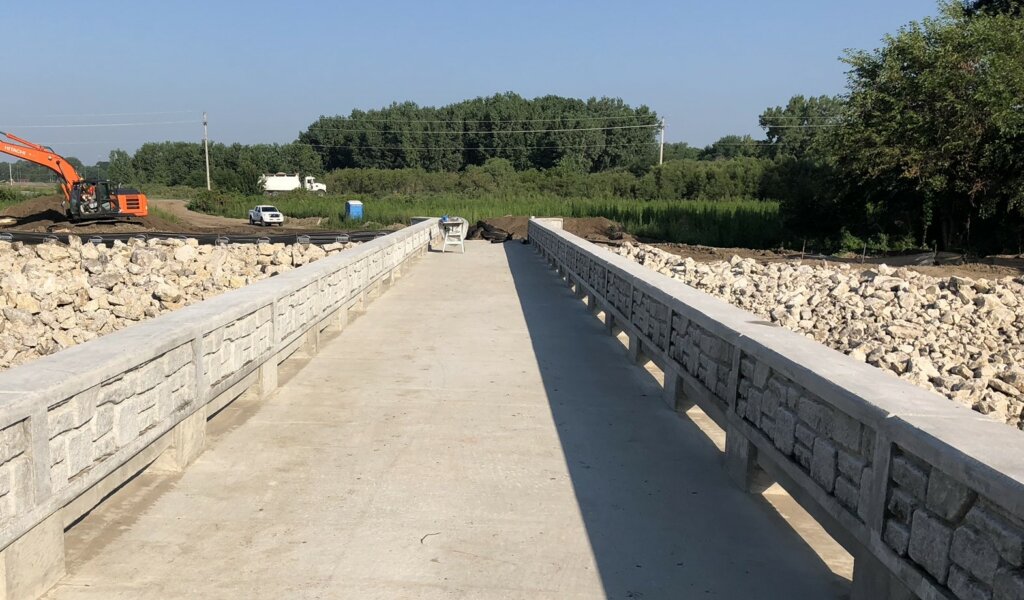 Decorative Concrete castings for Clear Creek Trail Connection