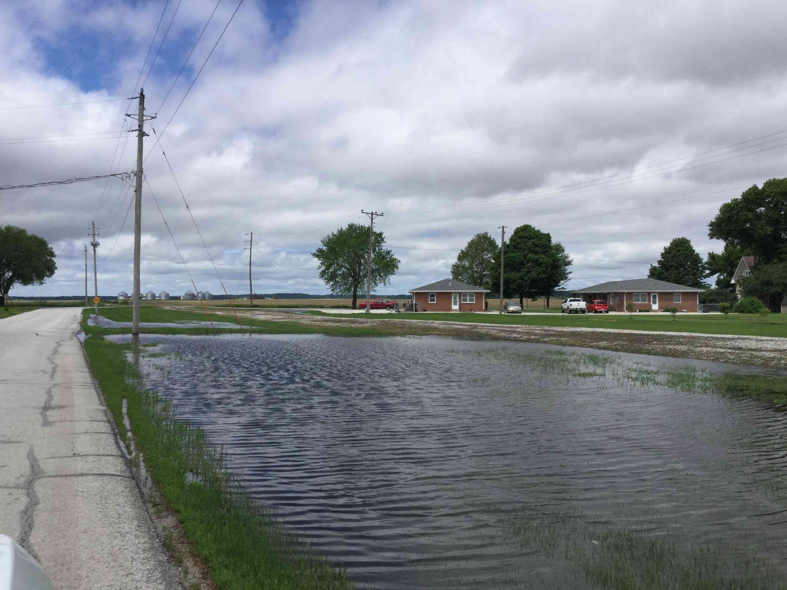 Flooded area in Iowa