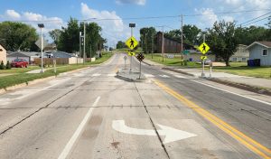 Left turn lane road diet in Eastern Iowa