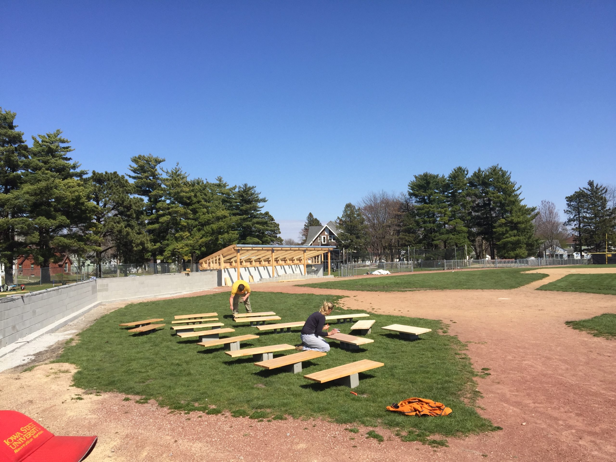 cap timm field dugout being refurbished