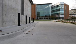 Parking area cement work