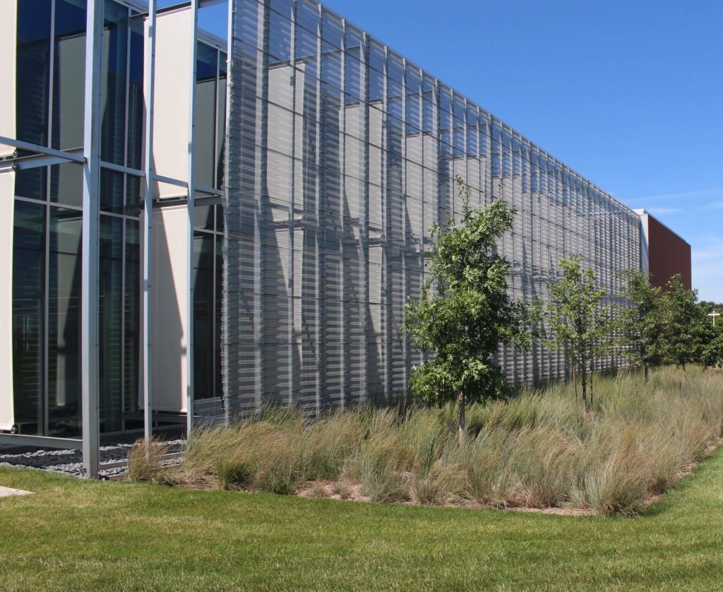 delta dental exterior glass wall shades