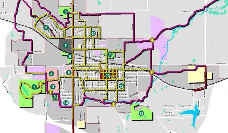 ||newly poured trail through Knoxville