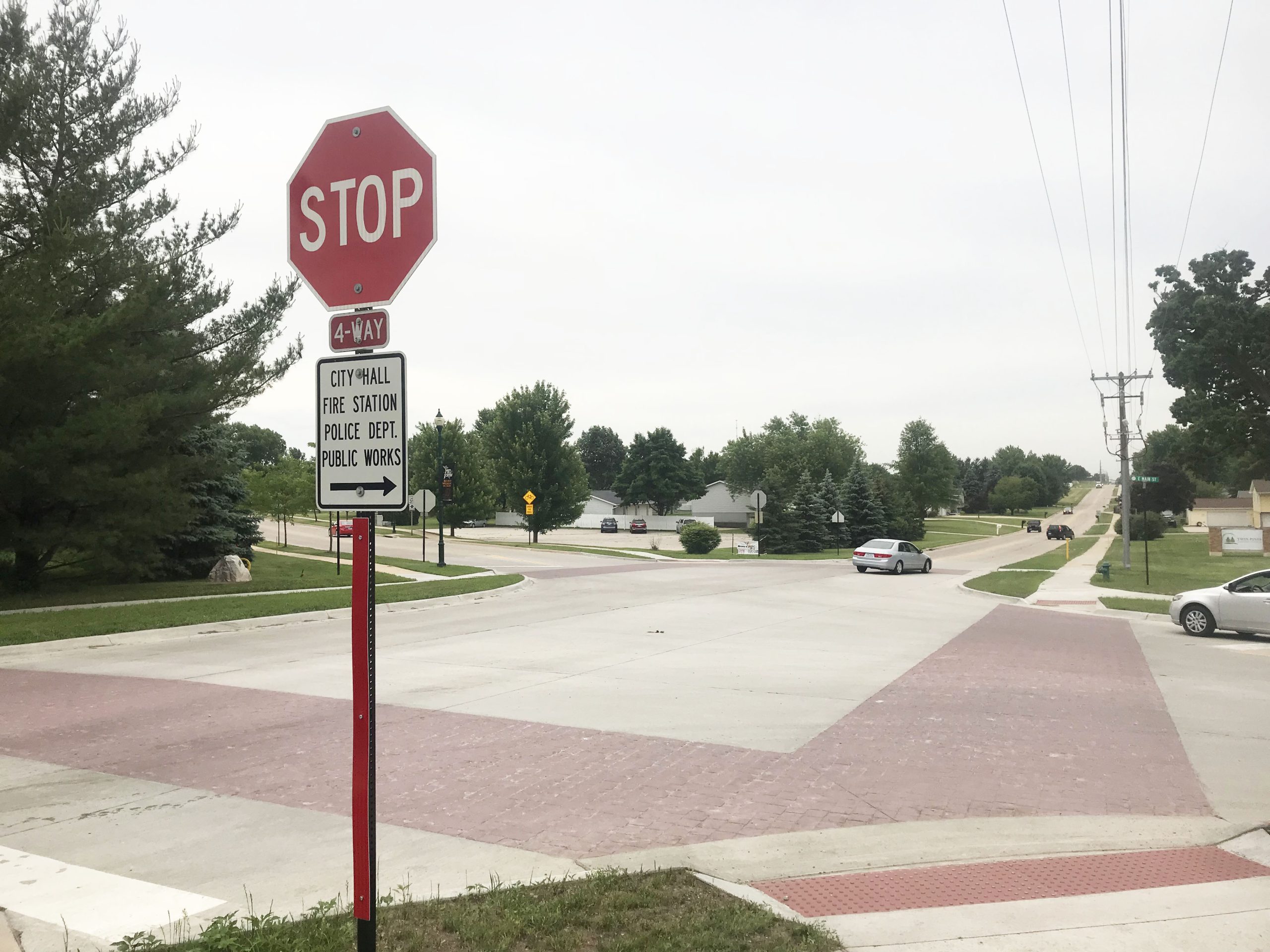 stop sign at 4-way stop