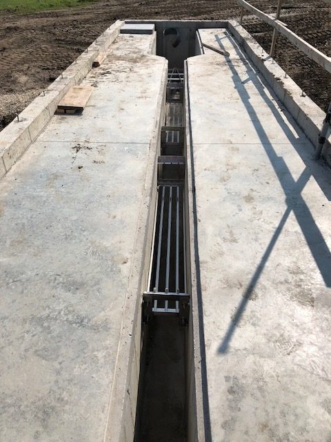 concrete sections with UV below