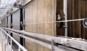 RAB belts at the Slater wastewater treatment plant