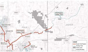 Des Moines Area Trail map