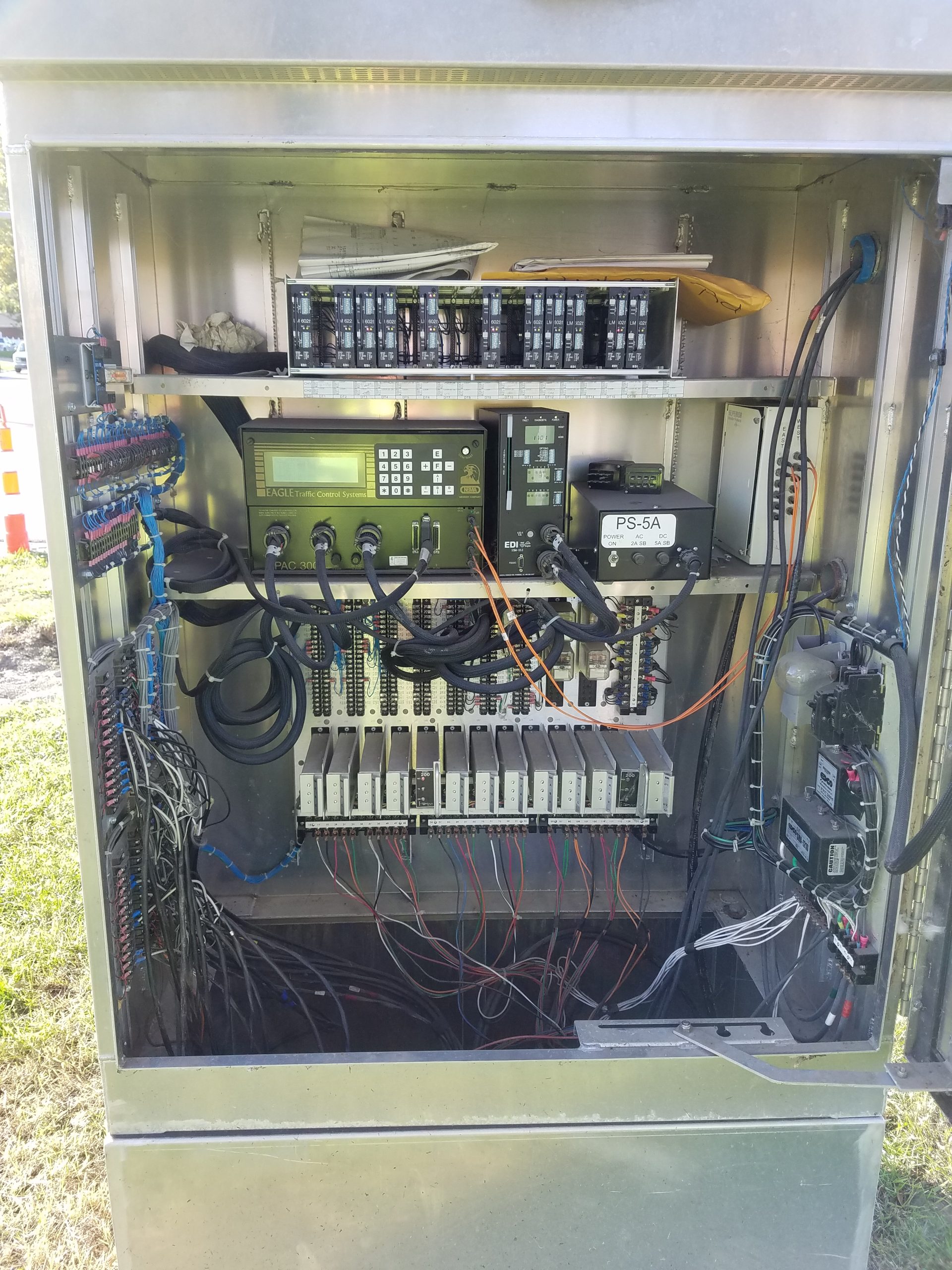 Interior view of the updated signal box