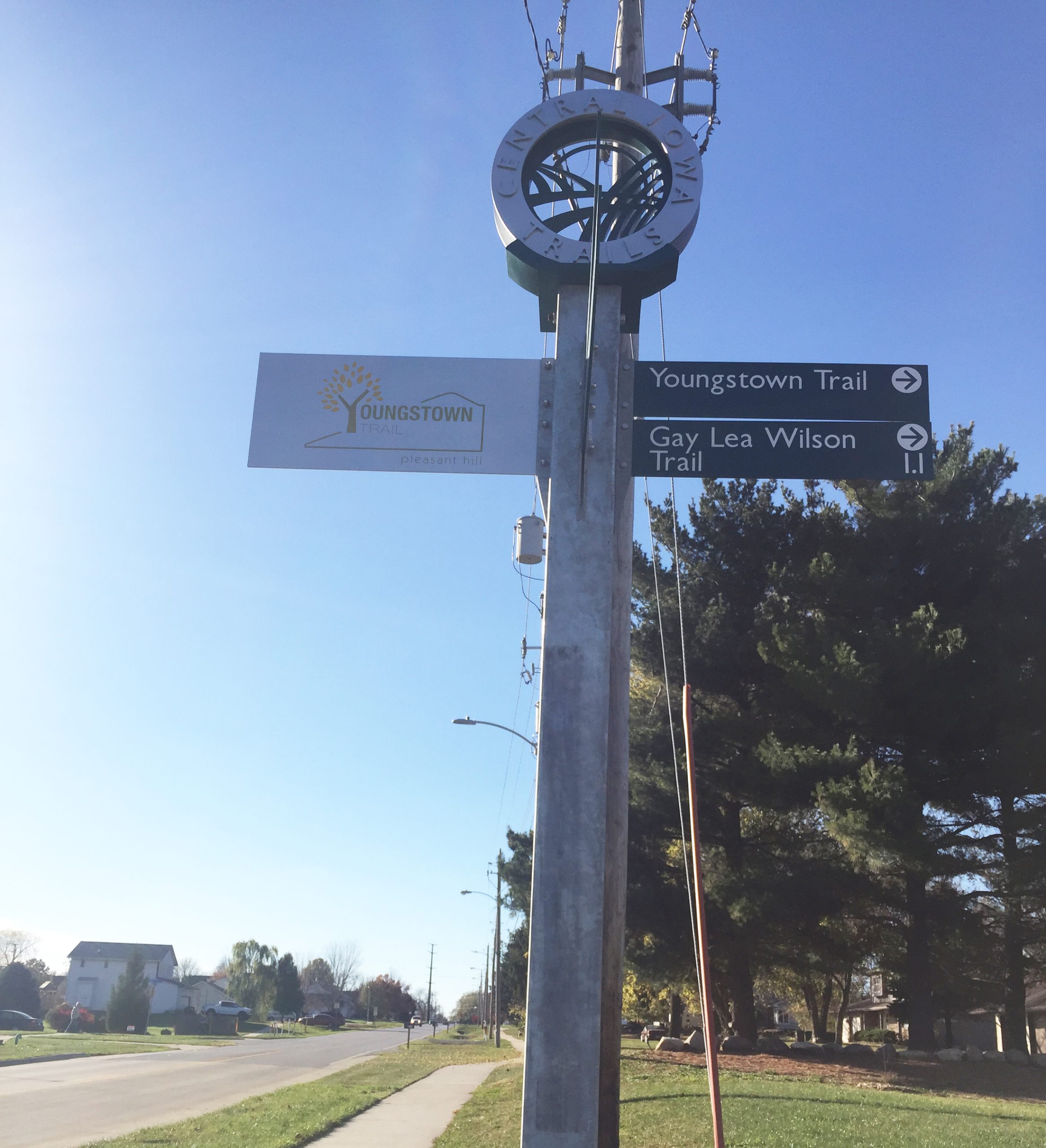 youngstown trail sign