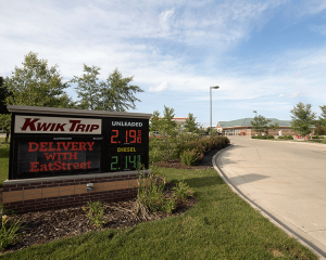 kwik trip gas price sign
