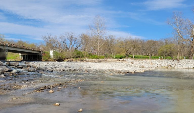 |||||||winter scene at lennon mill dam before construction
